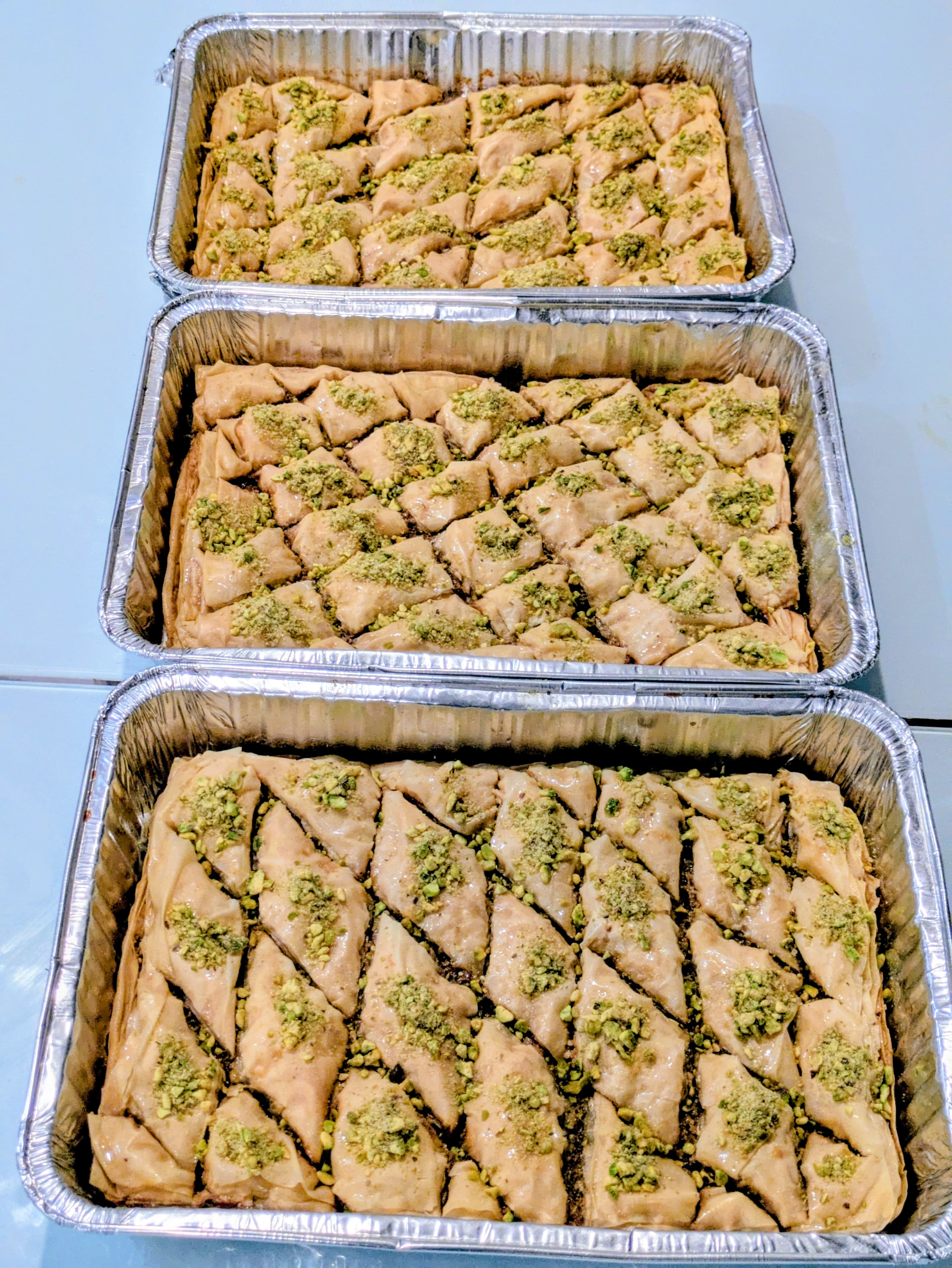 1/2 tray Baklava - pistachio filling