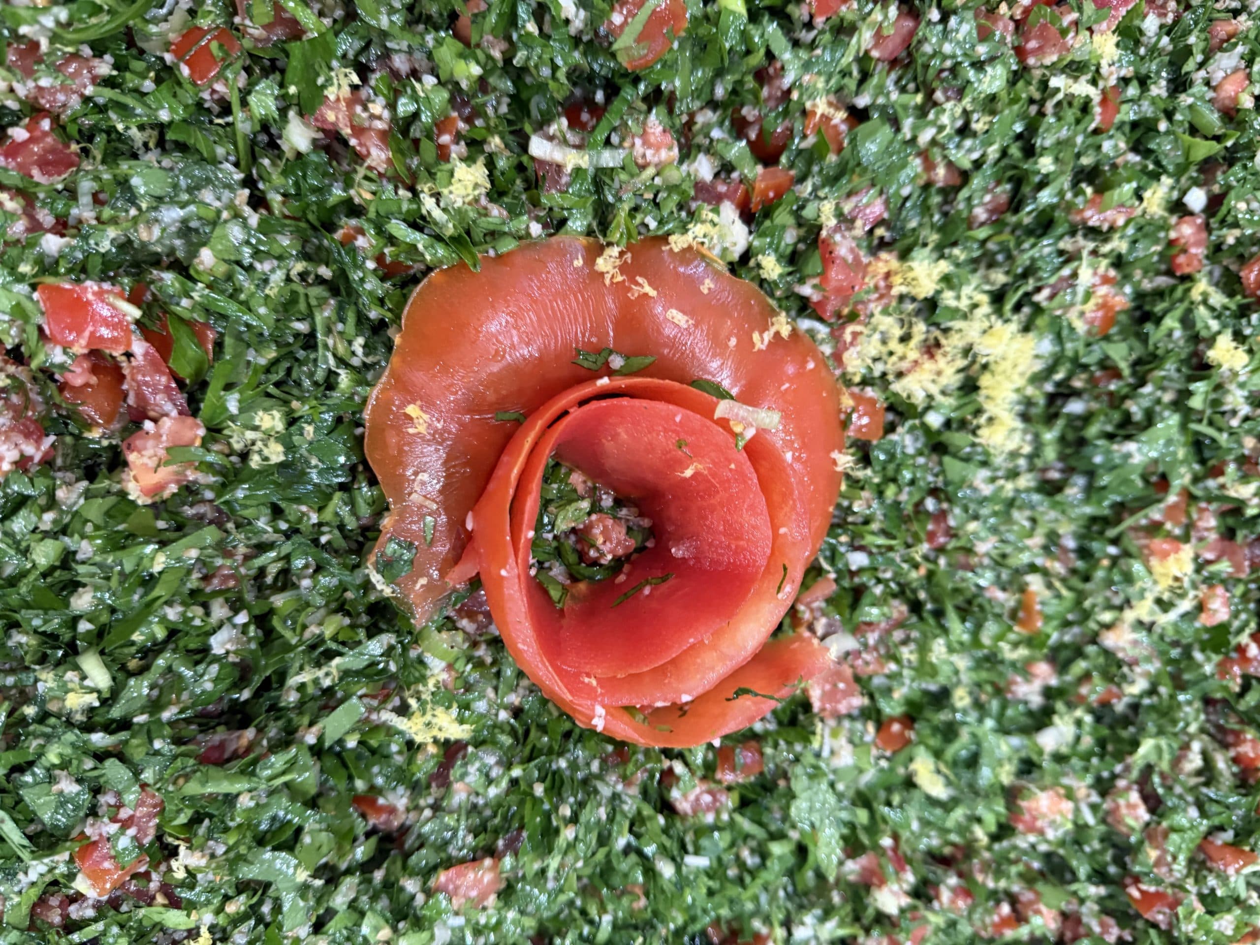 On Special 4-6 People, tabbouleh not  barghouli a refreshing Salad