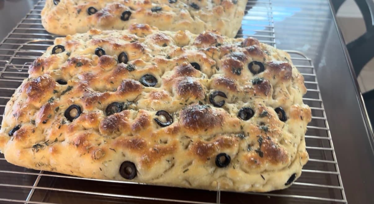 Rosemary Olive Organic Sourdough Focaccia
