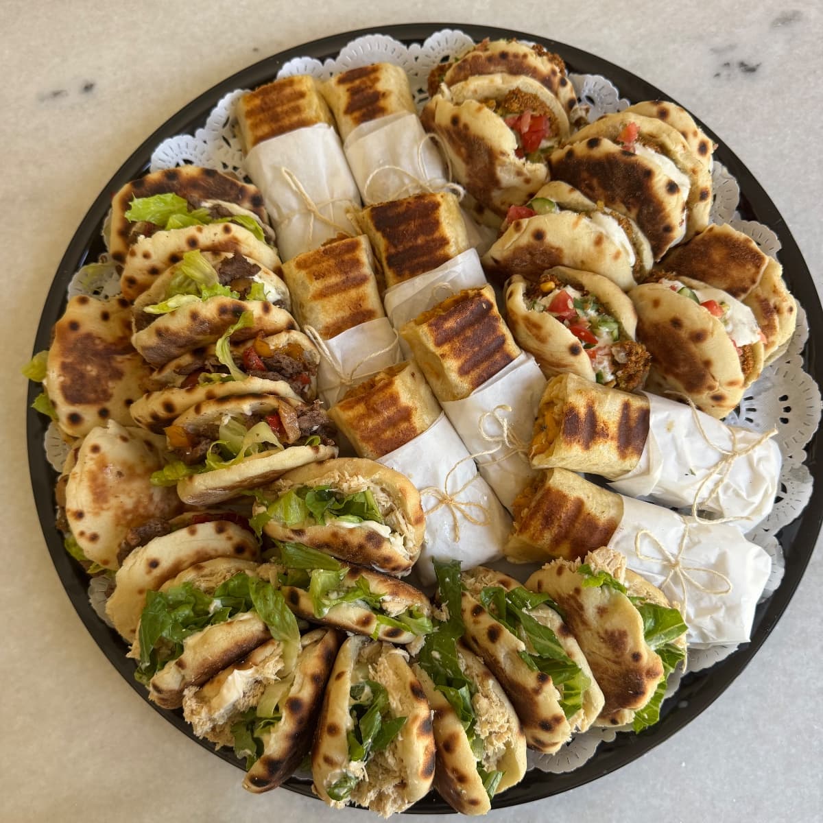 Mini shawarma sandwich photo
