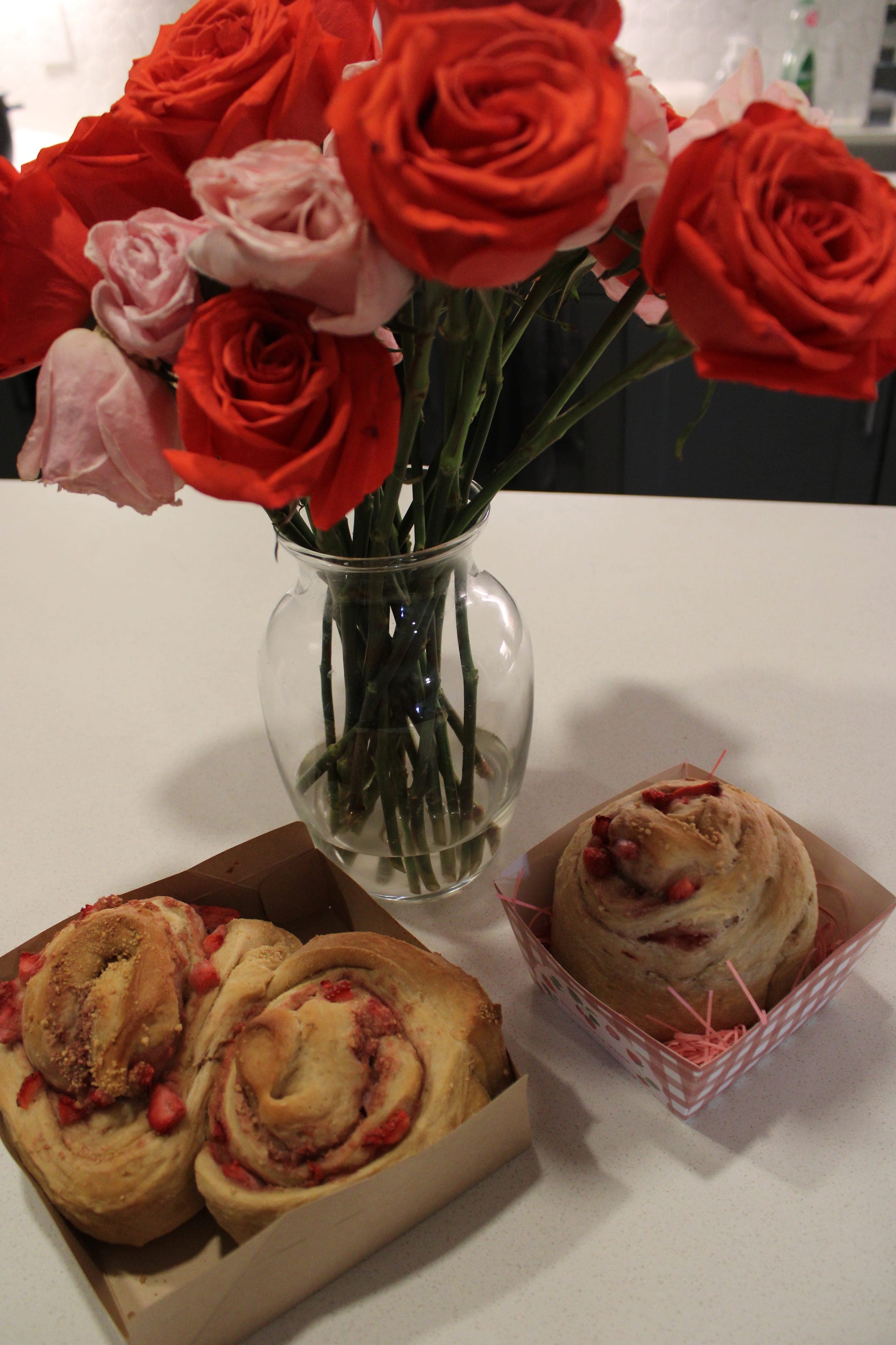 Strawberry Cheesecake Sourdough Rolls - 3