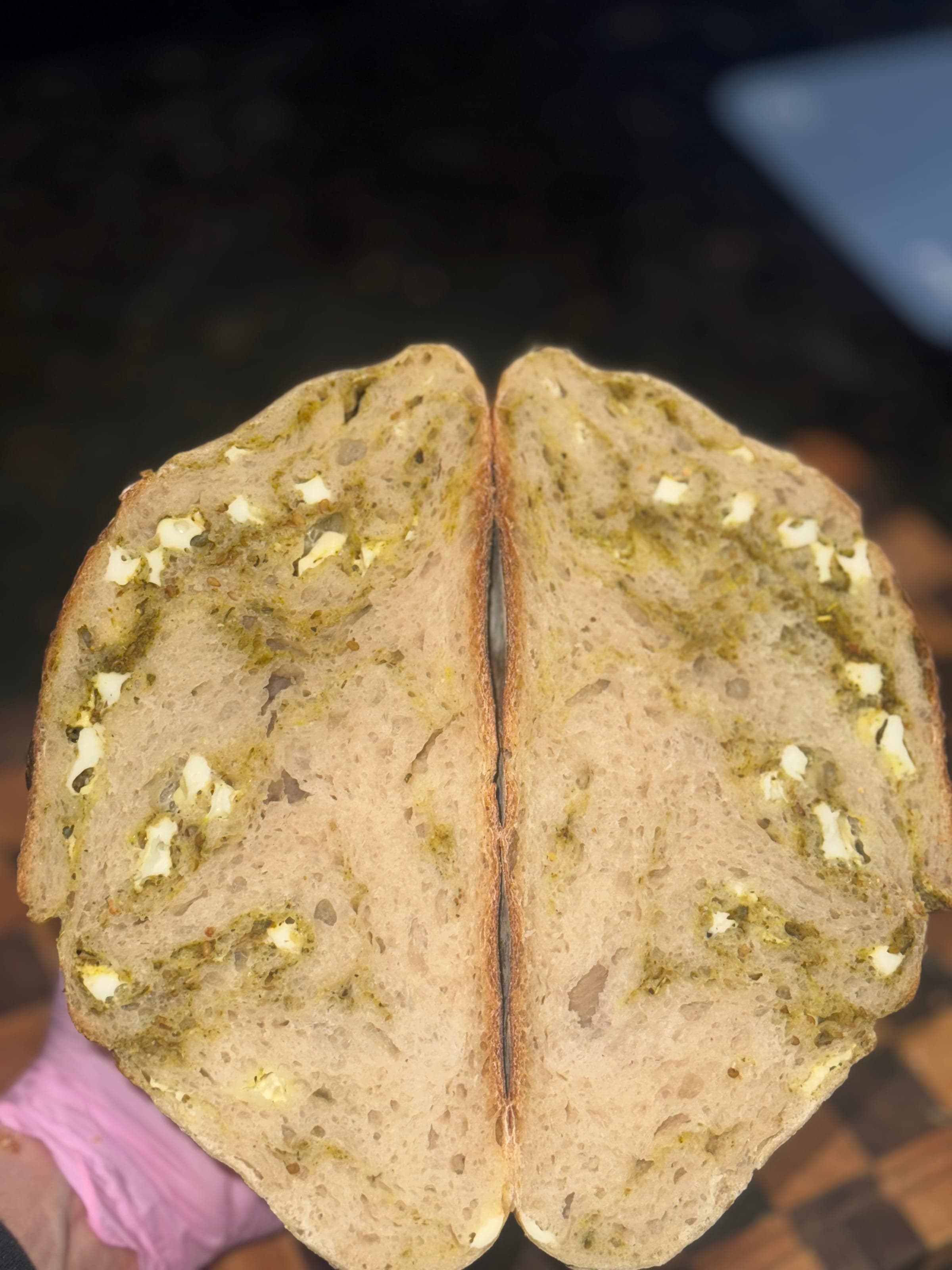 Zaatar & Nabulsi Cheese Sourdough Loaf - 3