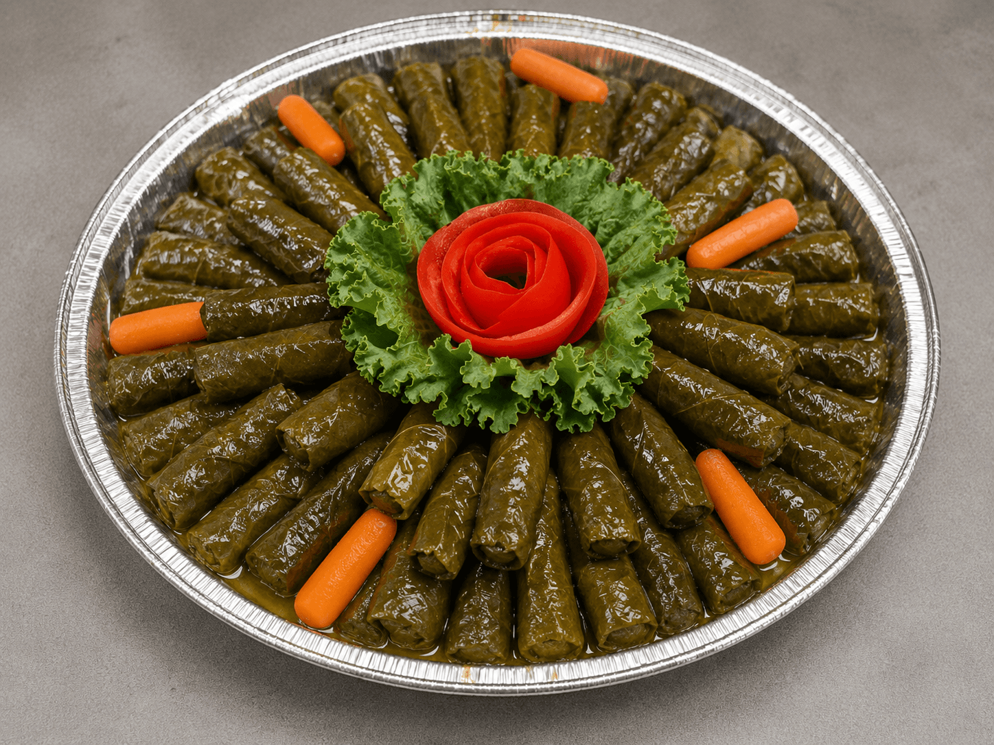Homemade Vegetarian Stuffed Grape Leaves (Warak Bzeit)
