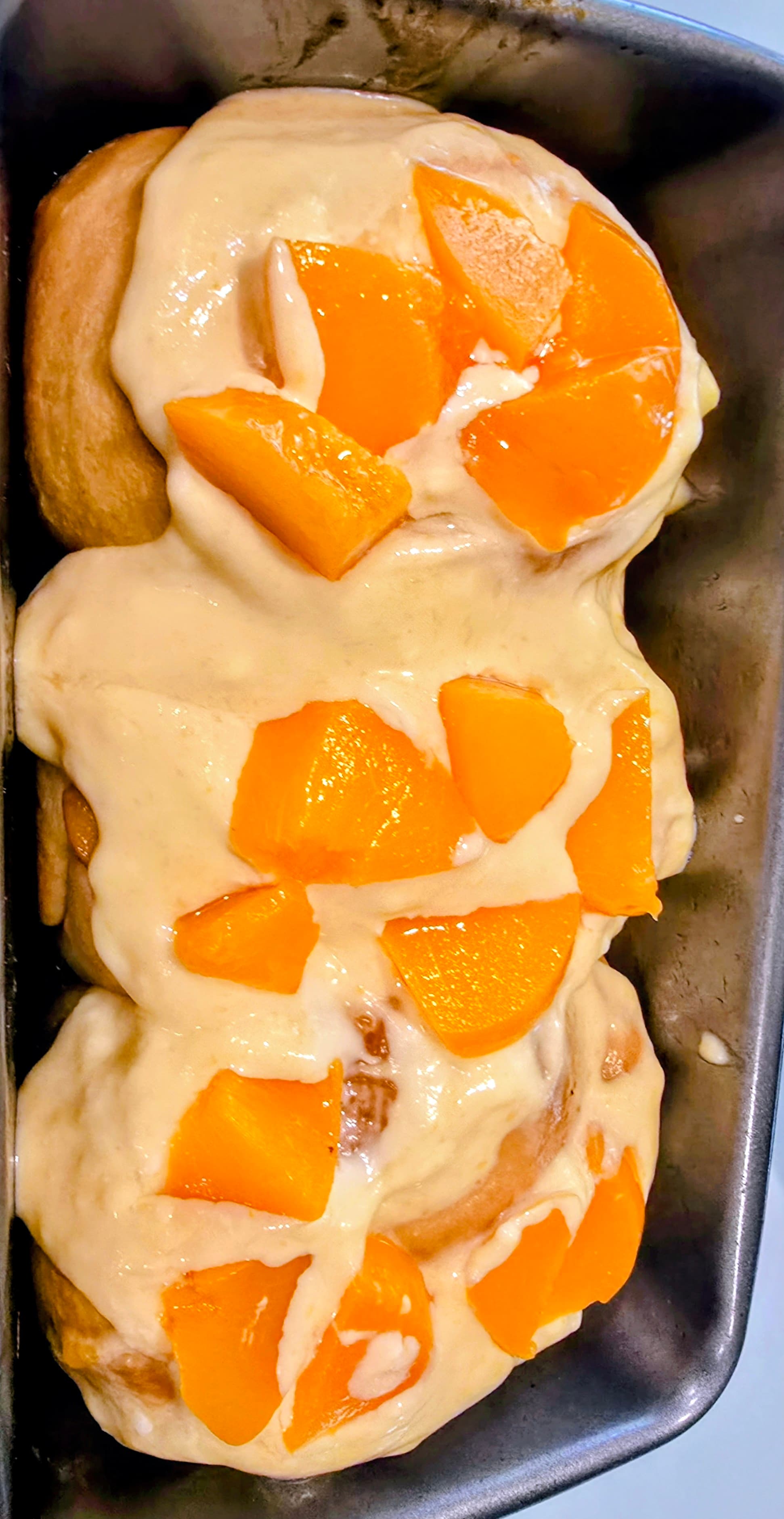 Peach rolls