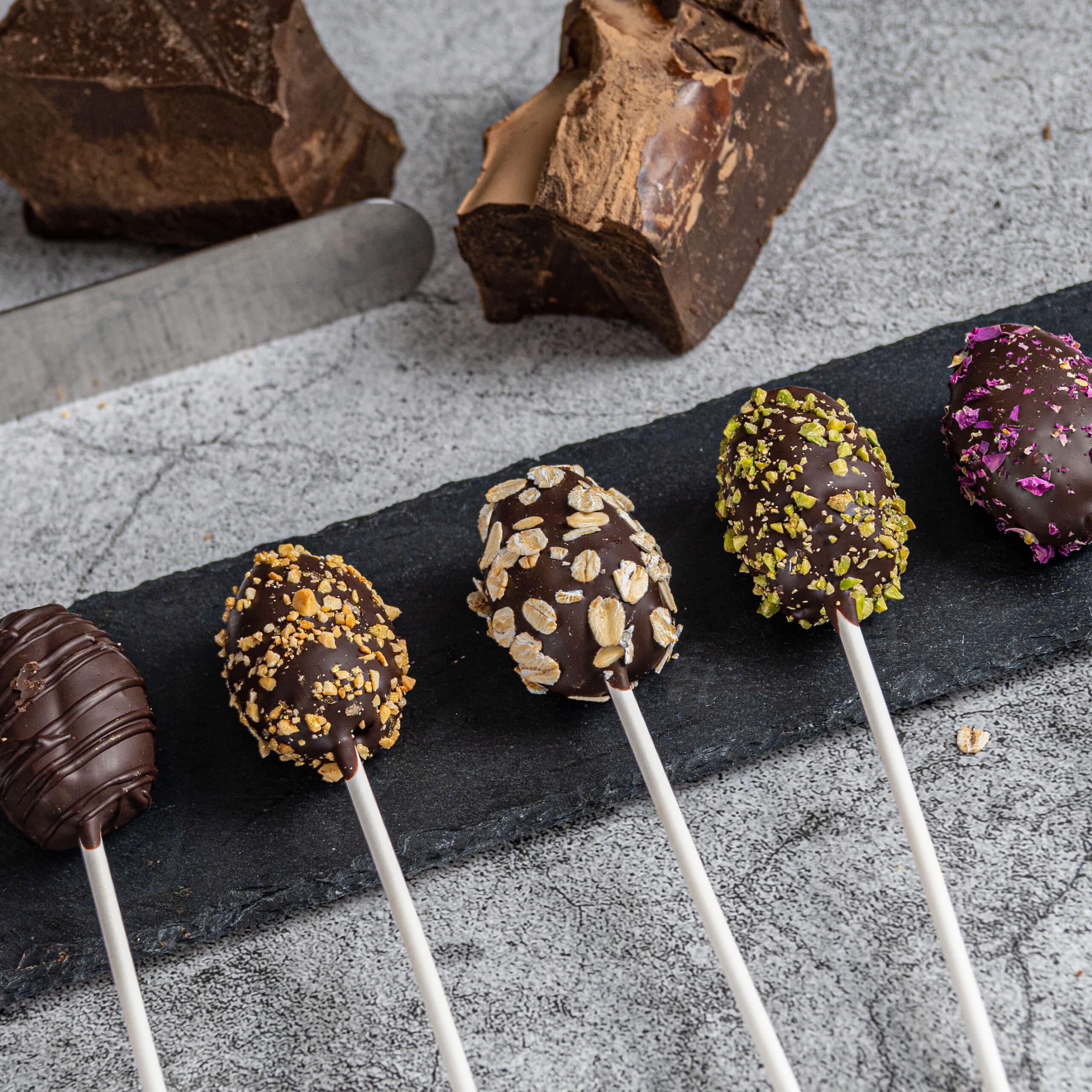 Chocolate Dipped Date Pops - 2