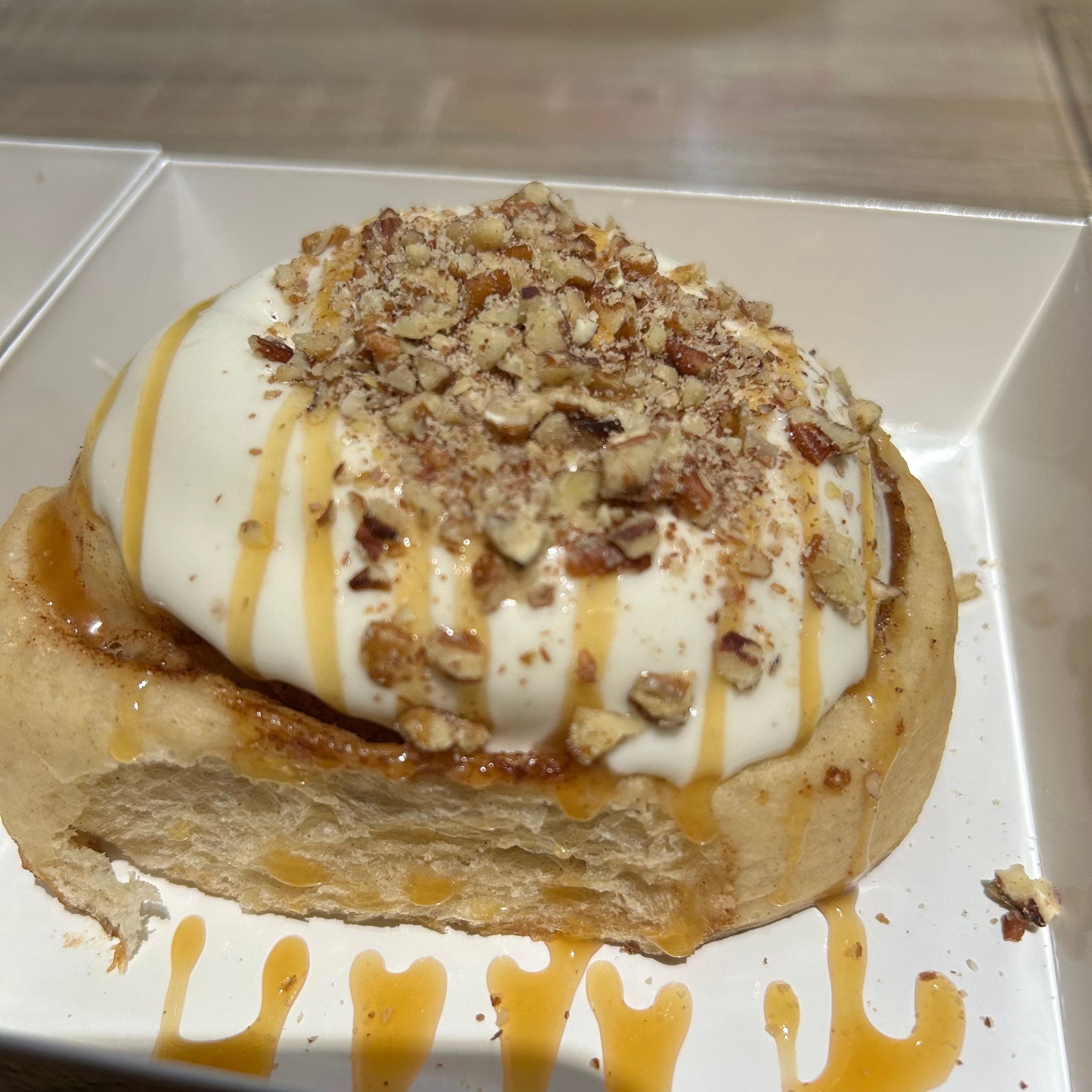 Pecan Drizzle Cinnamon Roll - 3