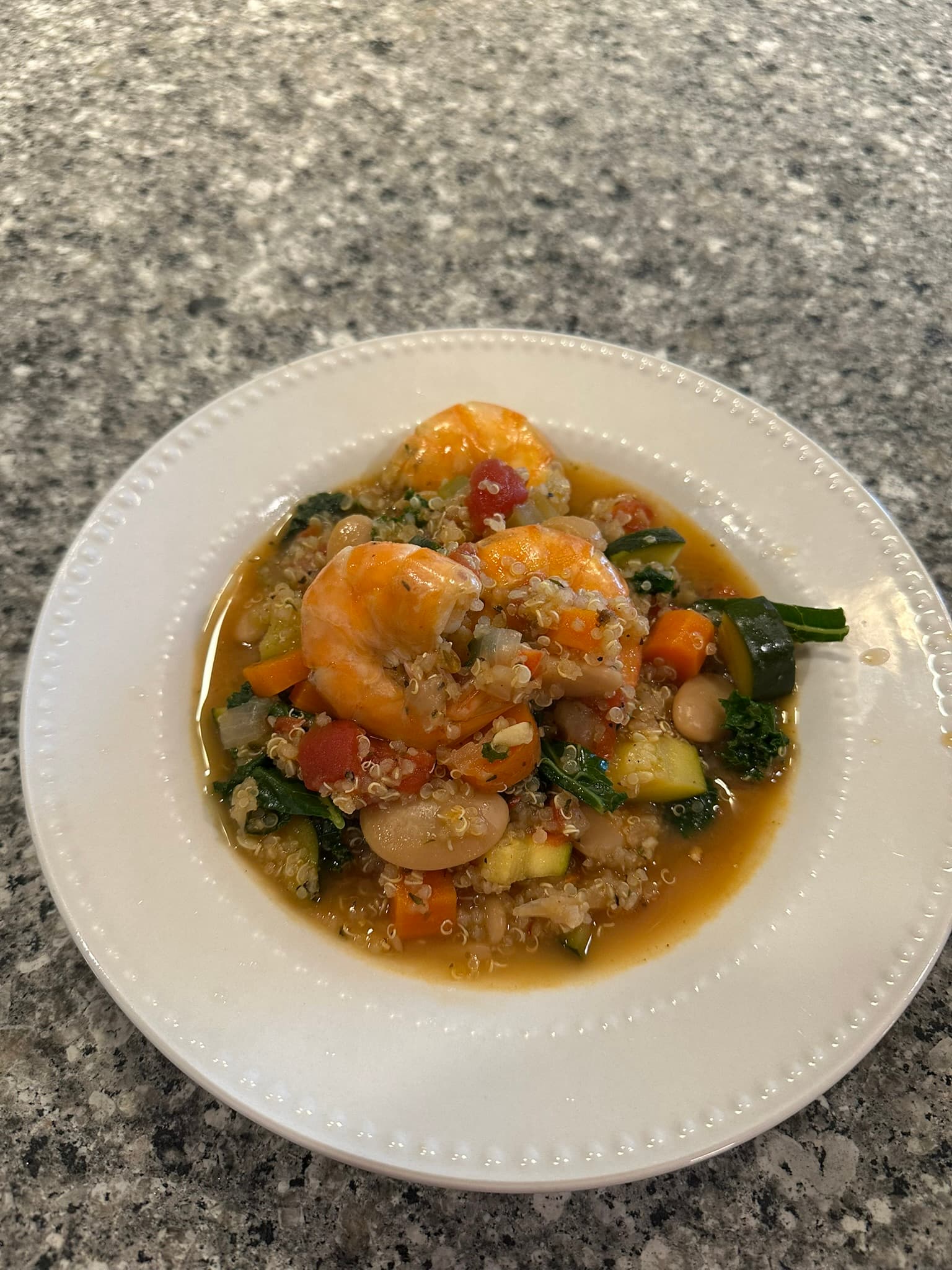Quinoa Shrimp Veggie Soup - 2