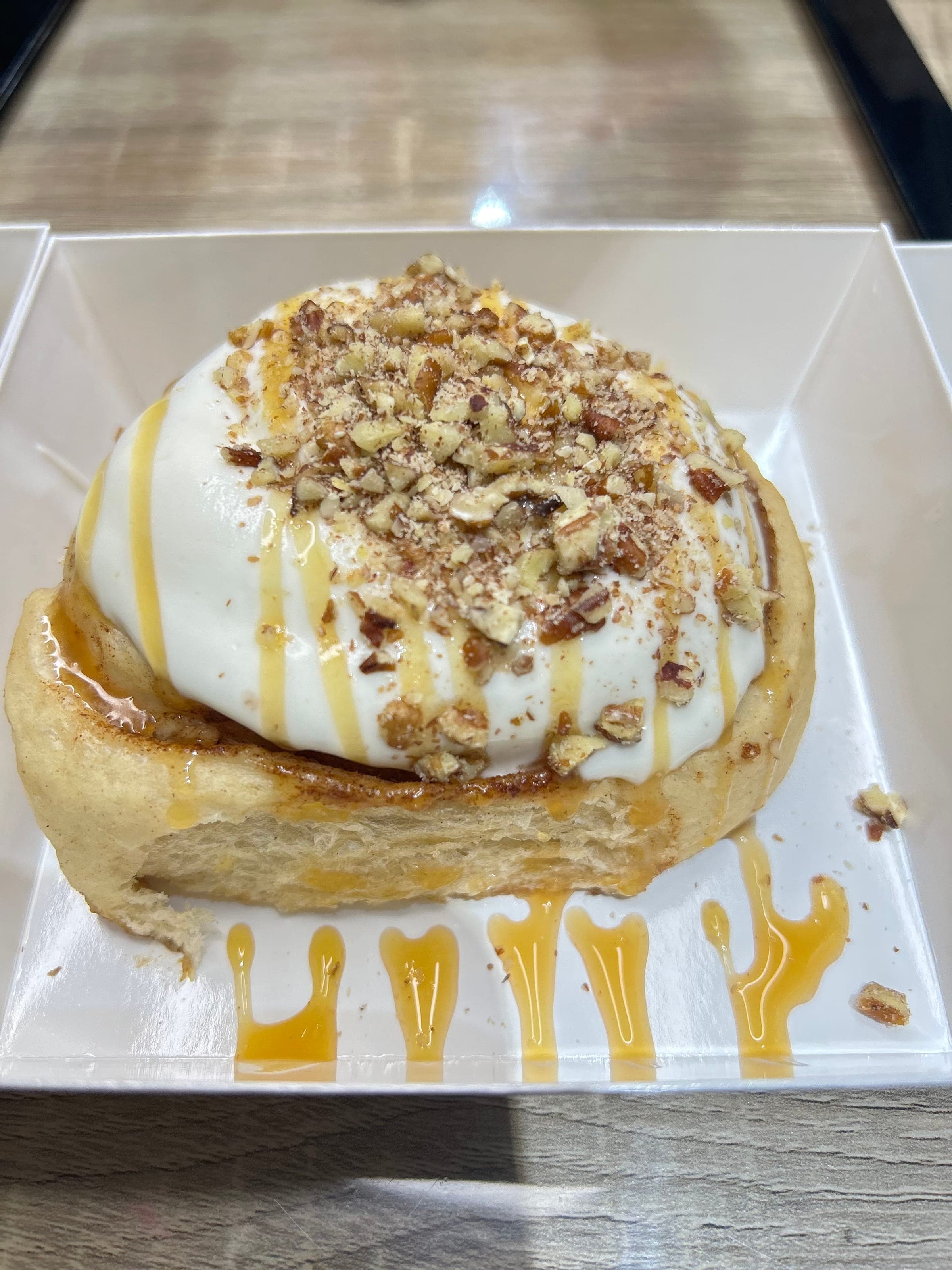 Pecan Drizzle Cinnamon Roll - 2