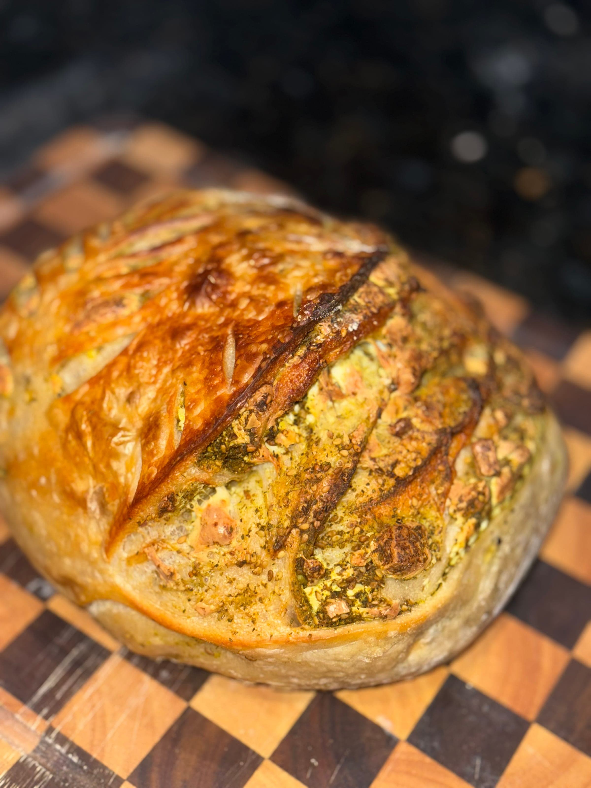 Zaatar & Nabulsi Cheese Sourdough Loaf