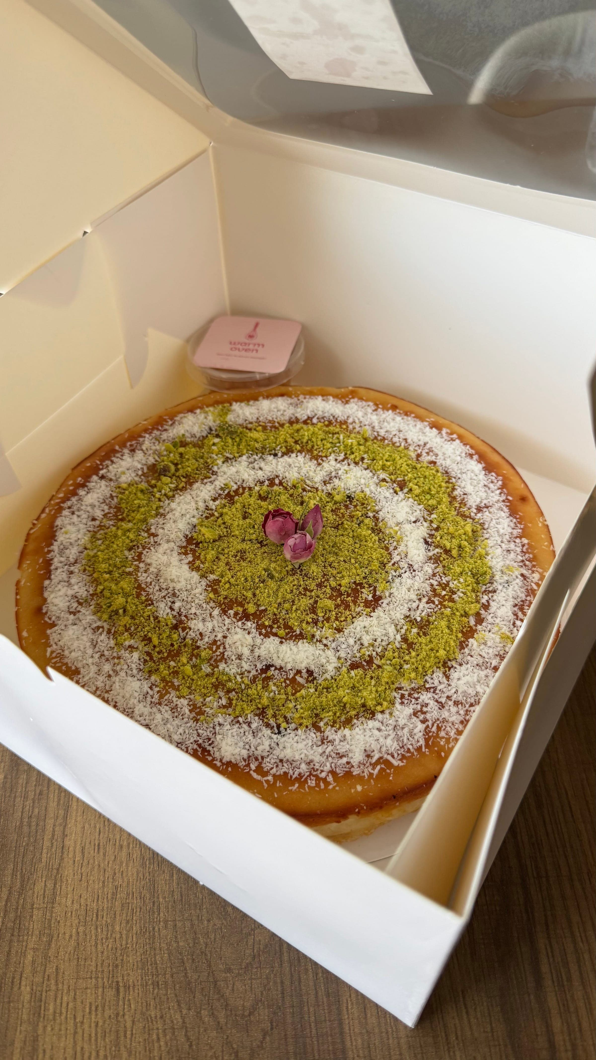 Eshta (cream) Filled Basbousa - 2