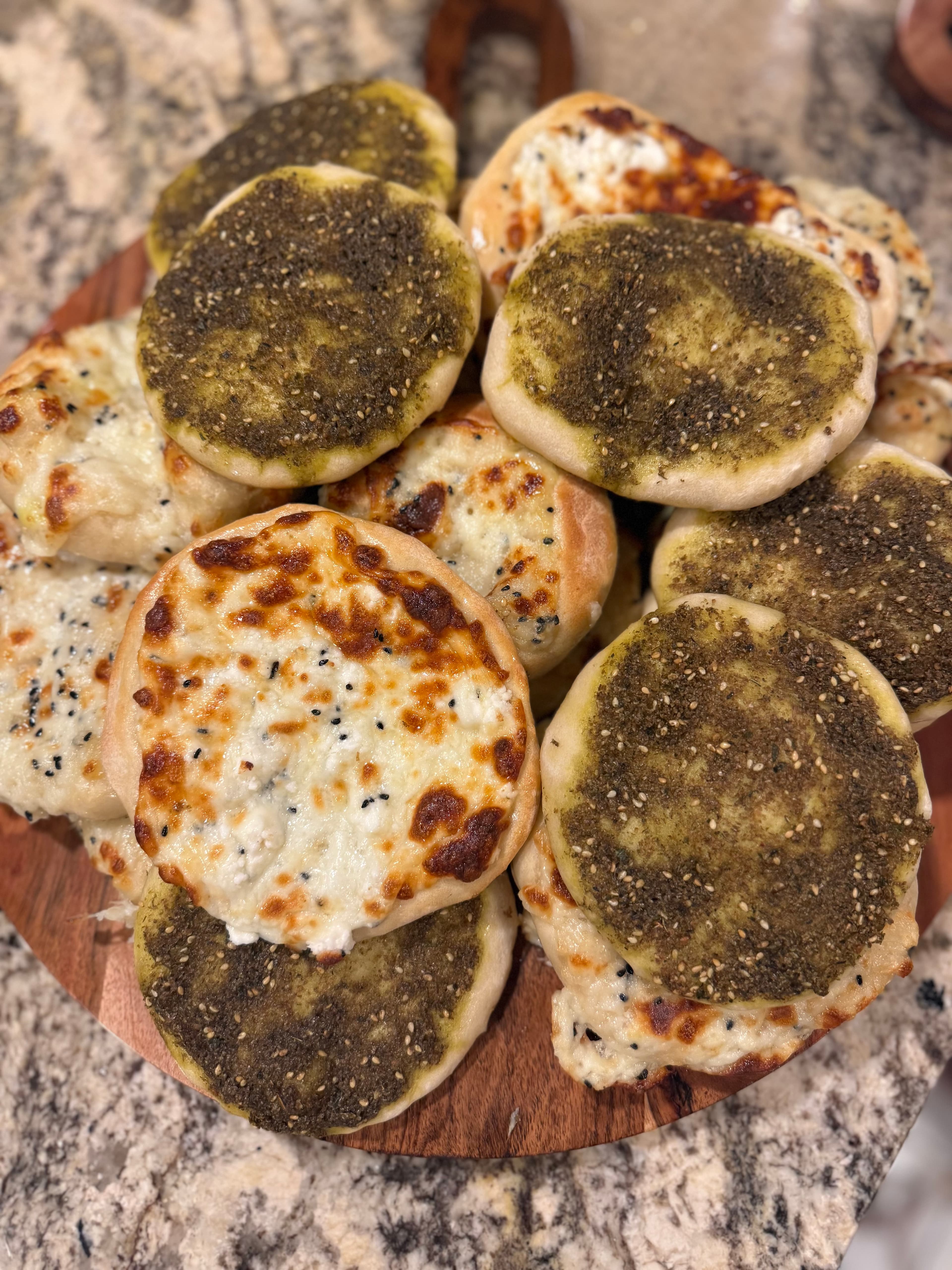Palestinian Mana’eesh – Zaatar & Cheese Flatbread - 2
