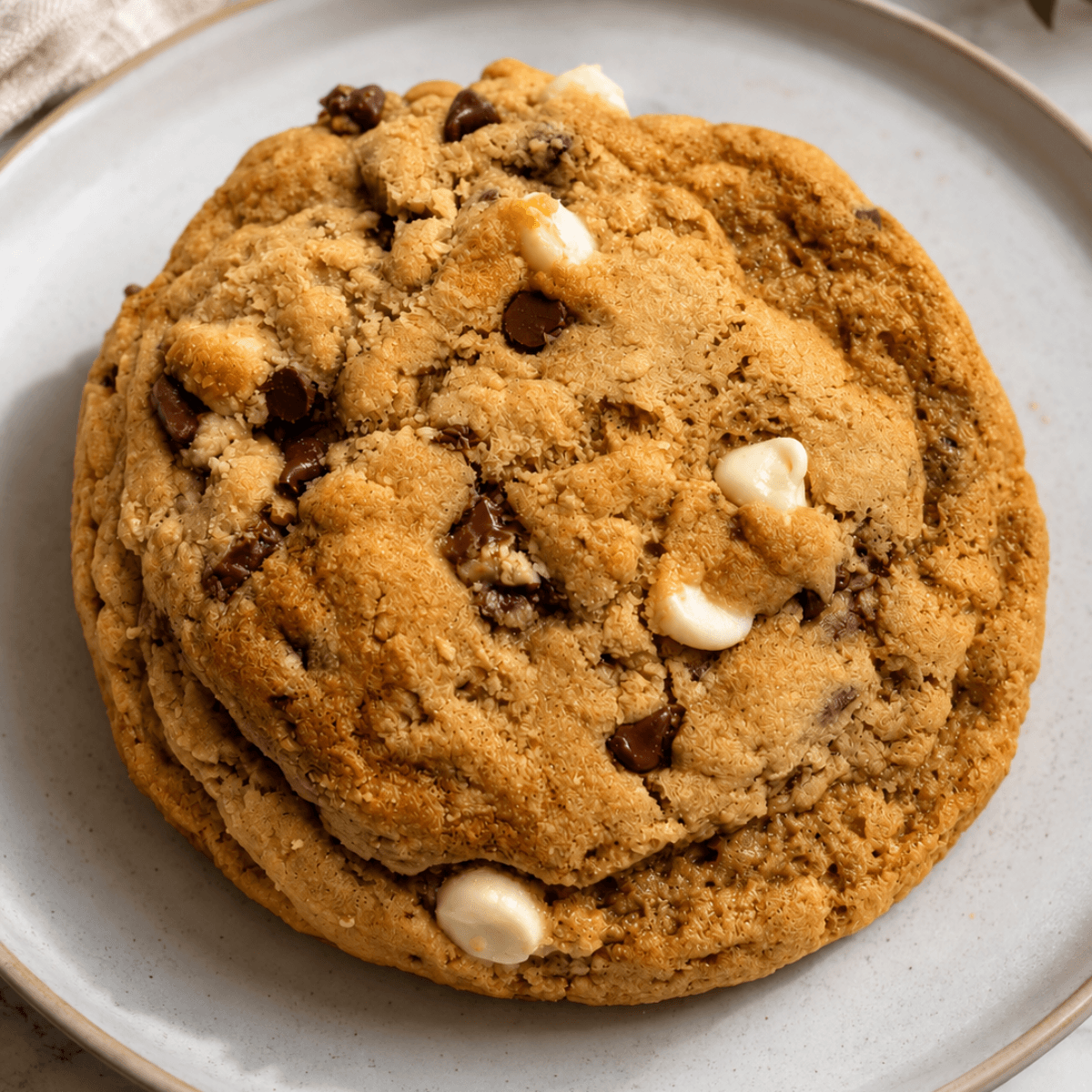 Hazelnut chocolate chip cookie photo
