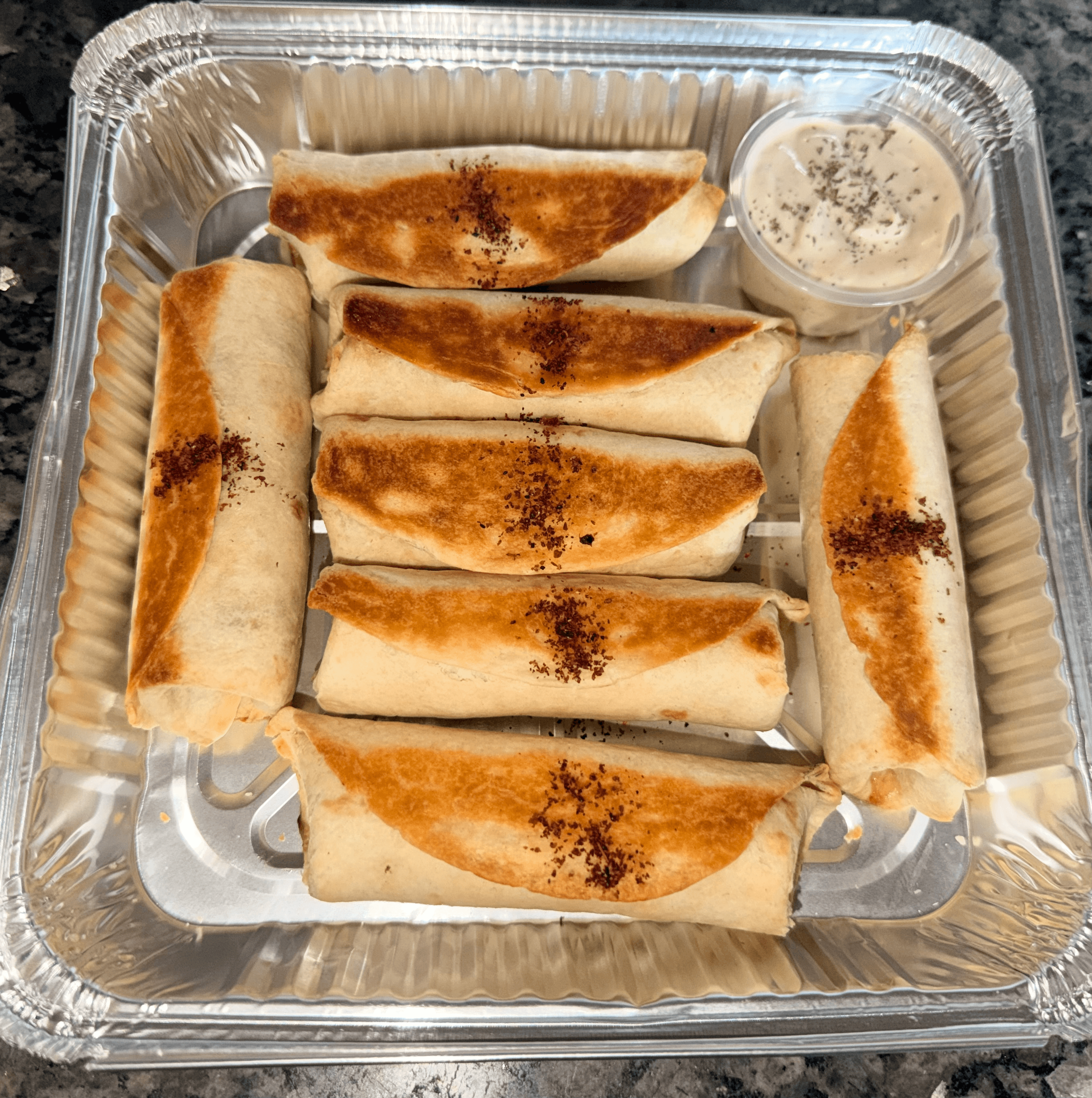 Sumac Chicken Shawarma (Musakhan Tortilla Roll) - 4