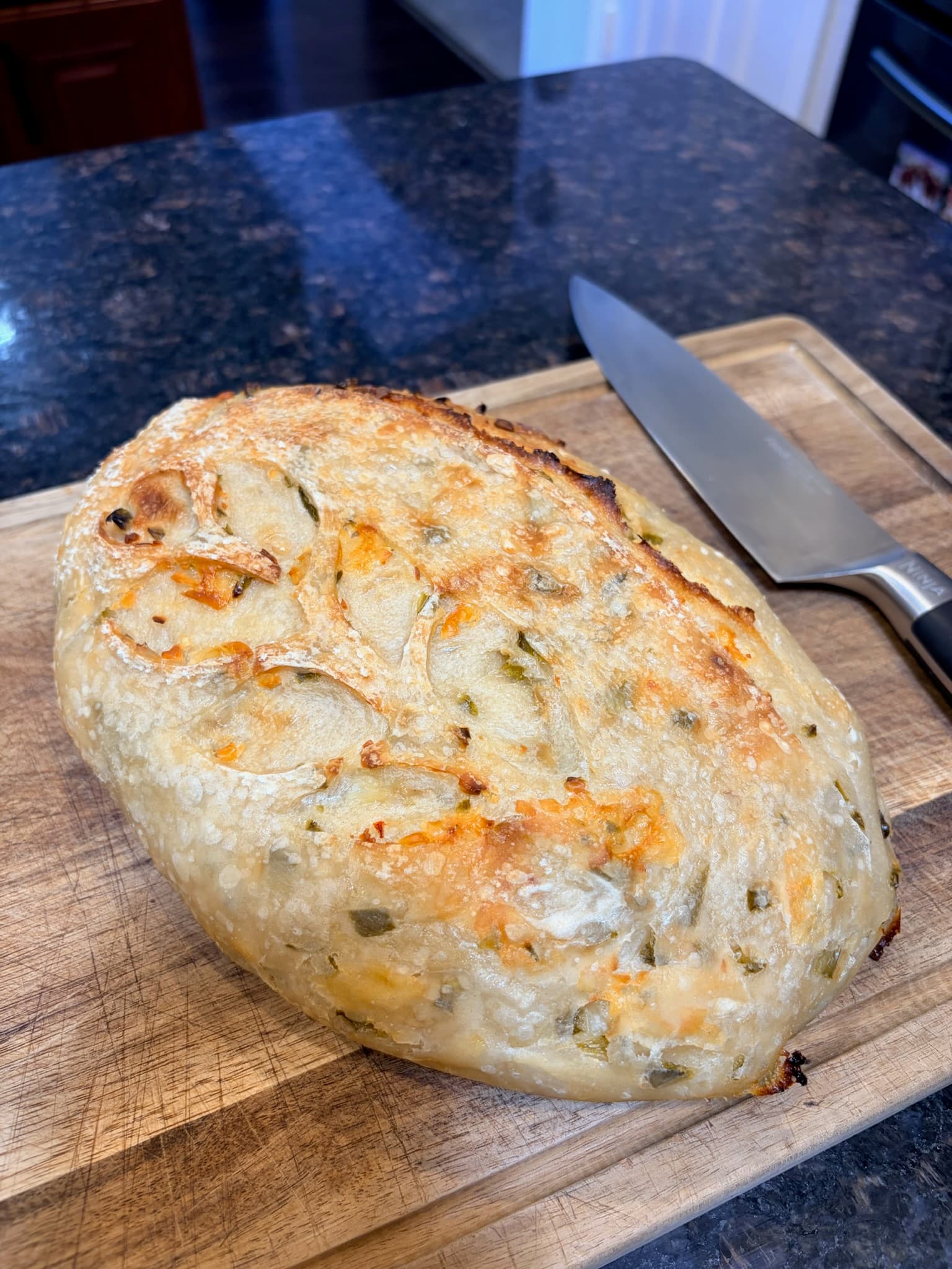 Jalapeño Pepper Jack Organic Sourdough Loaf - 3
