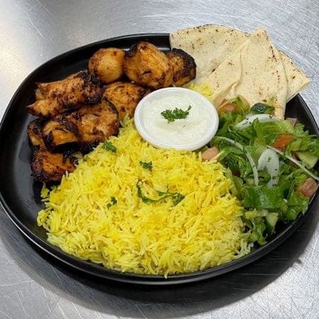 Chicken Shish Tawook Rice Platter