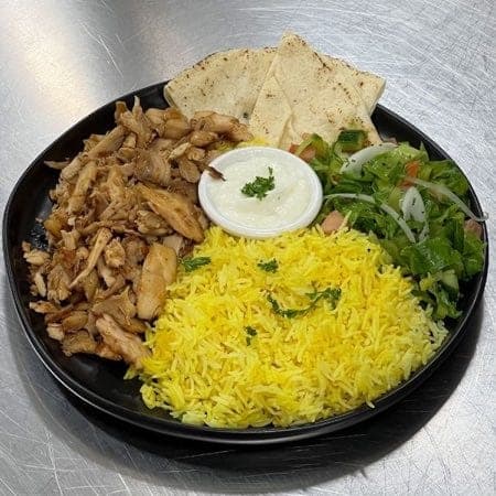 Chicken Shawarma Rice Platter