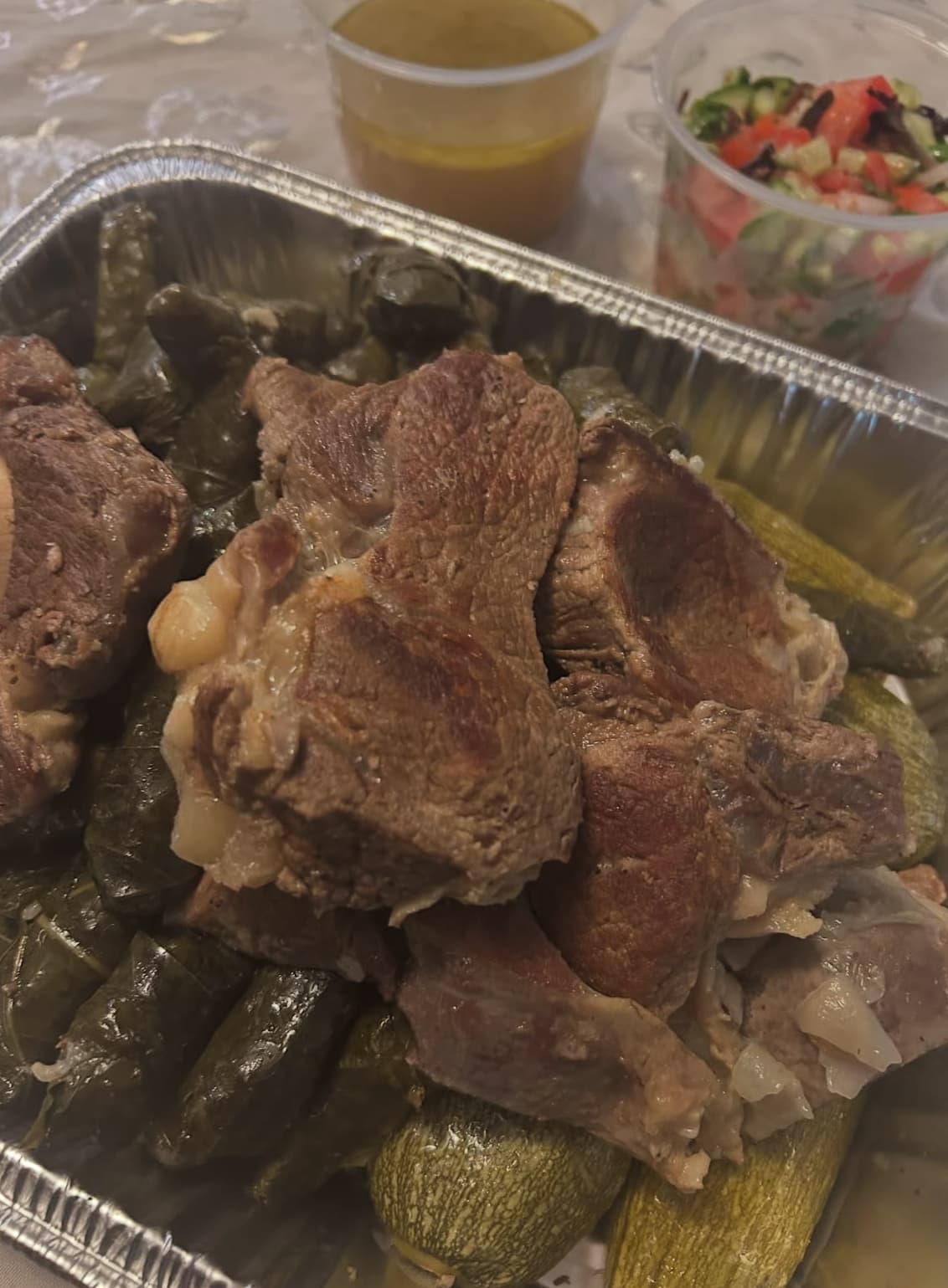 Grape leaves with meat