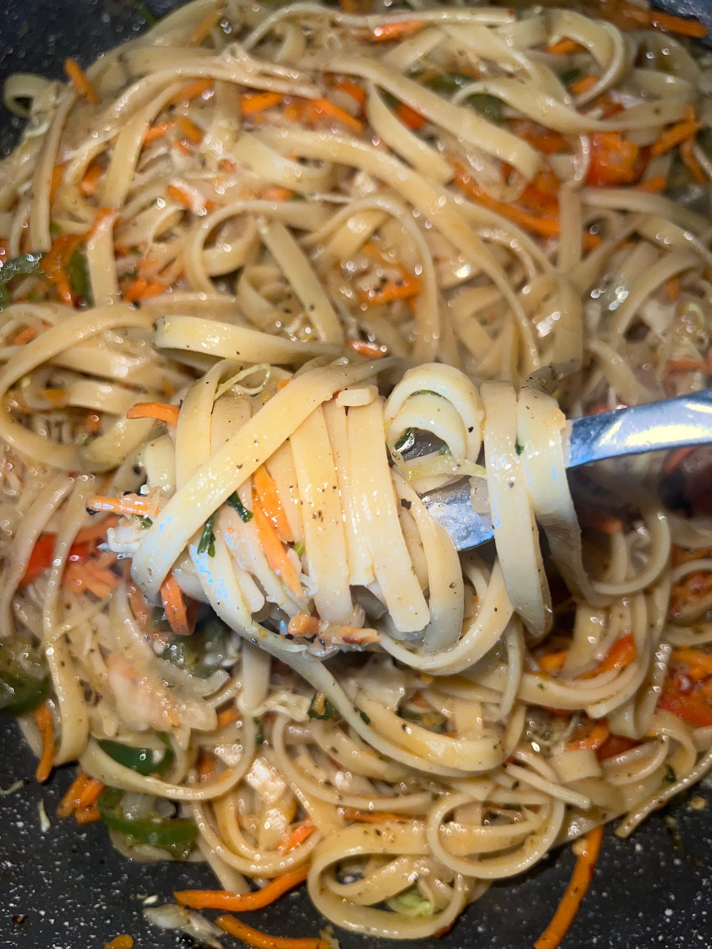 Fettuccine Cabbage Pasta - 3