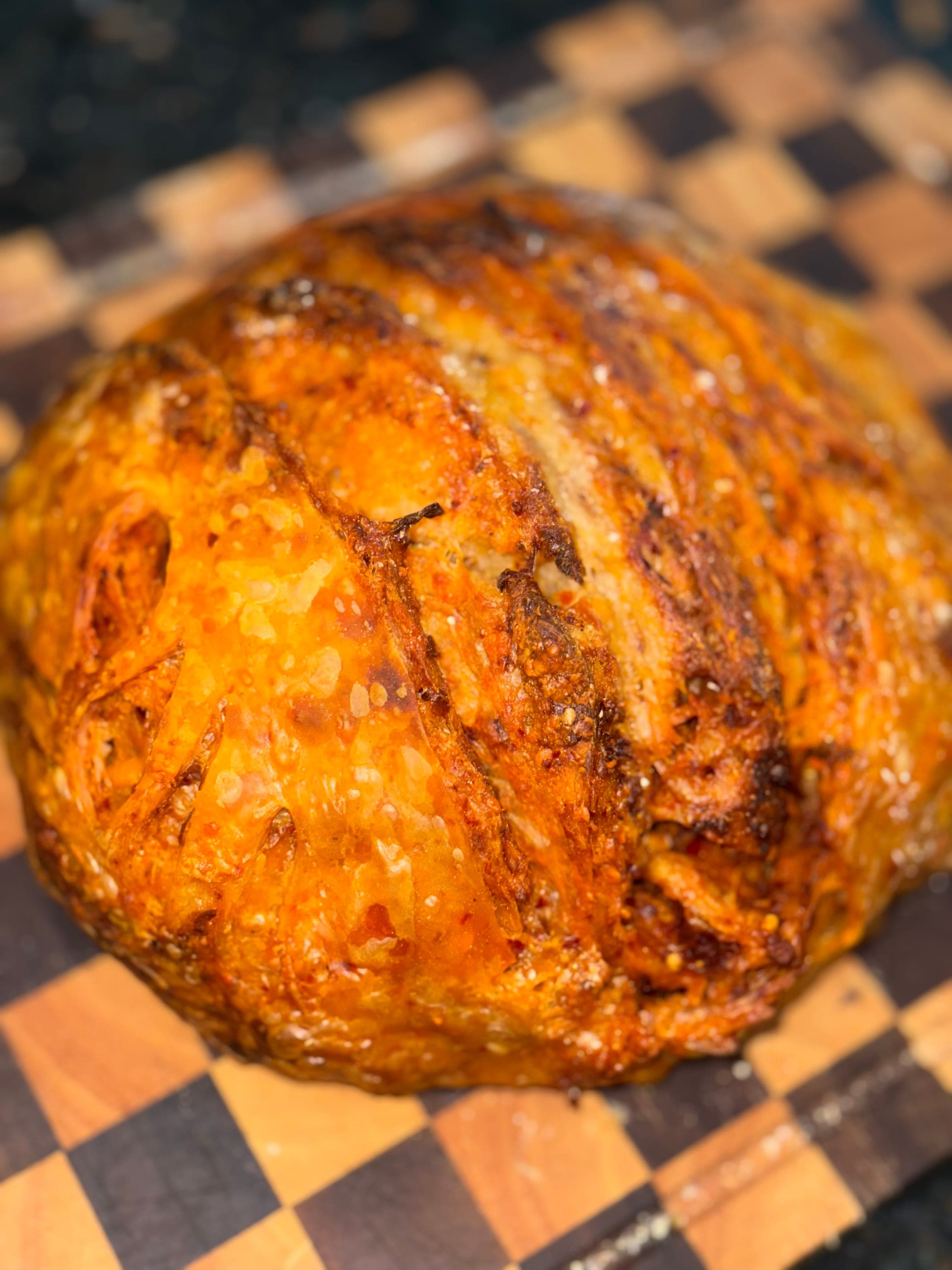 Chili Crunch Cheddar Loaf