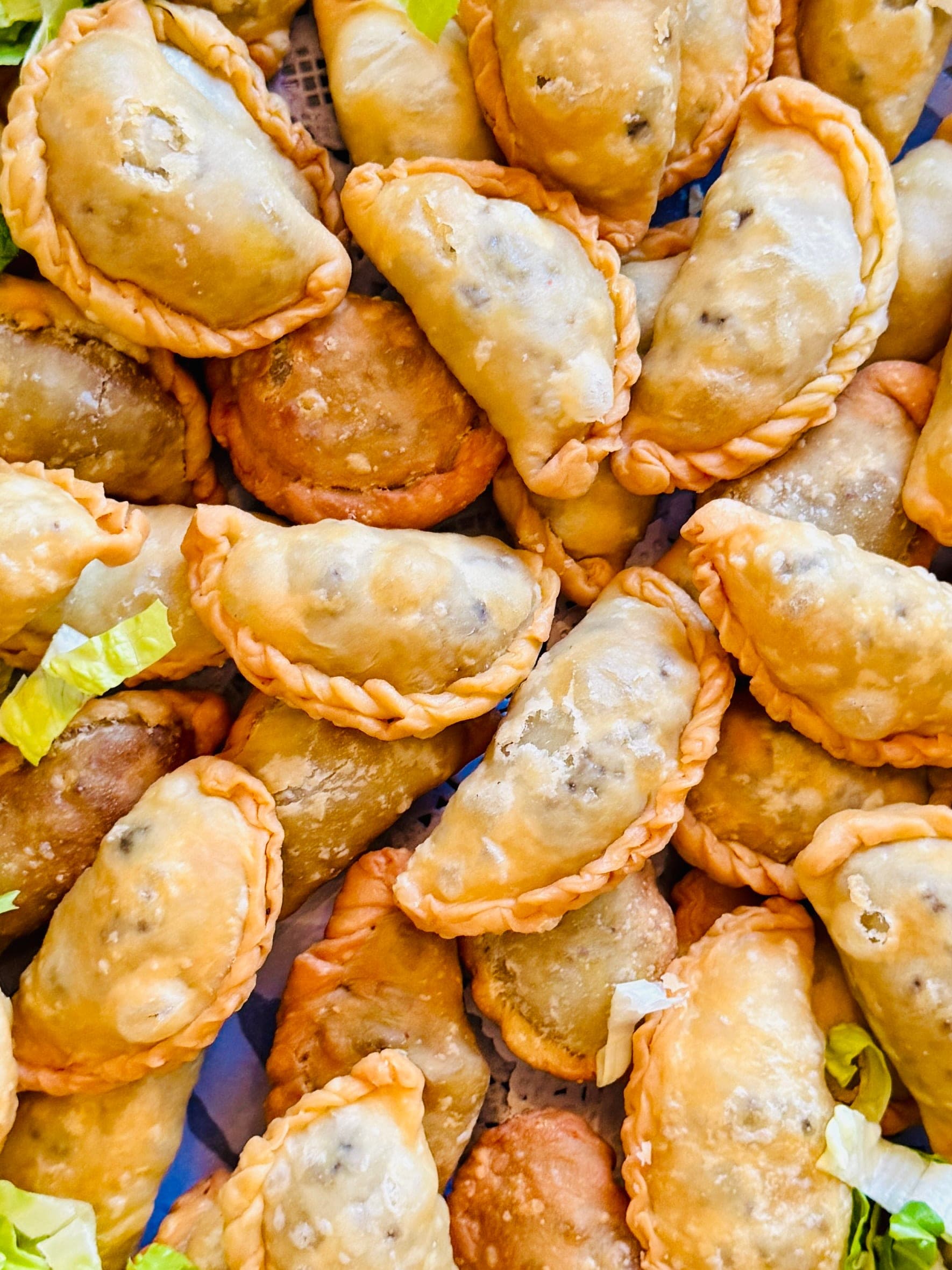 Beef Sambousek, Fried Turnovers with Spiced Beef
