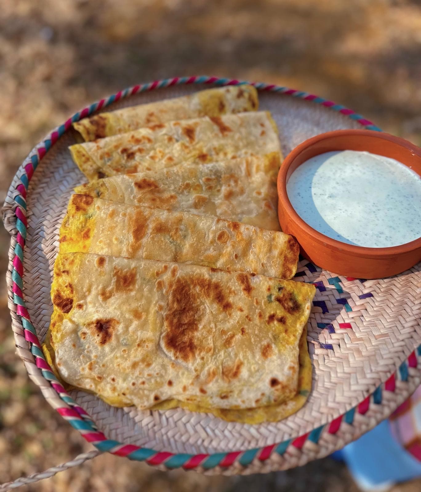 Khubz Tawa Potato Stuffed